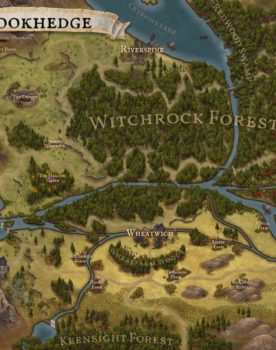 фэнтези карта построена с помощью inkarnate