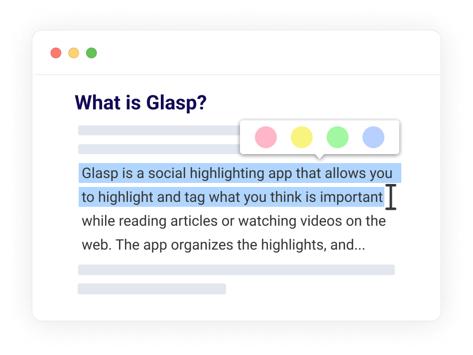 Пример как это выглядит у Glasp